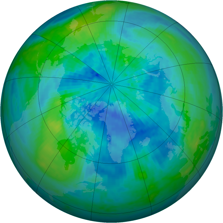 Arctic ozone map for 23 September 2002